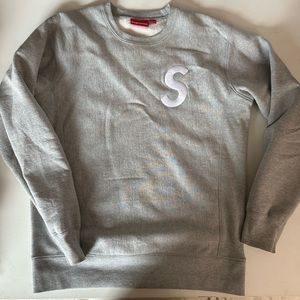 Grey Supreme Crewneck Size Large